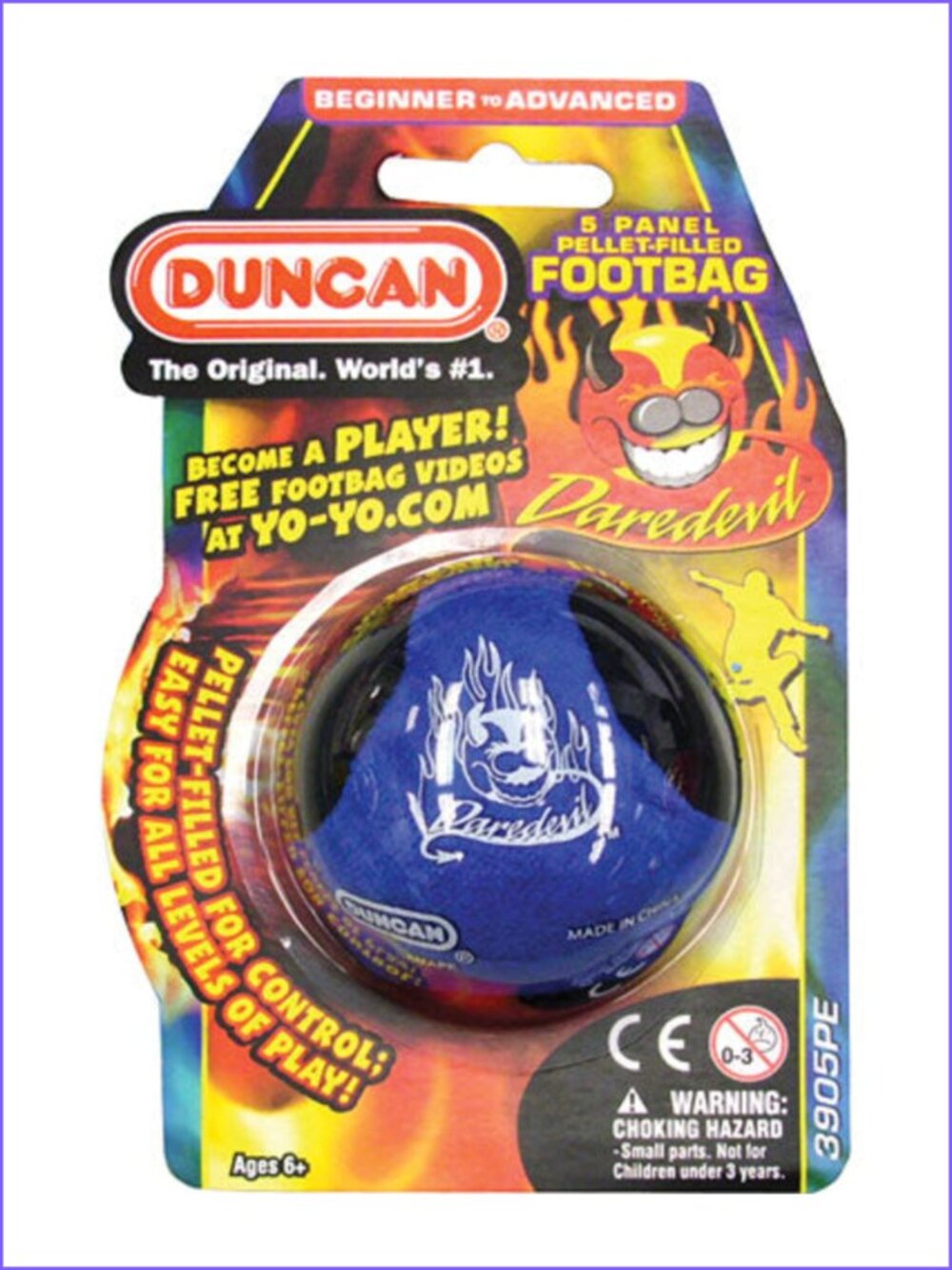 Duncan Daredevil 5 Panel Foot Bag Blue New Sealed For Age 6+ Add-On Item
